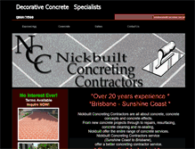 Tablet Screenshot of nickbuiltconcreting.com.au